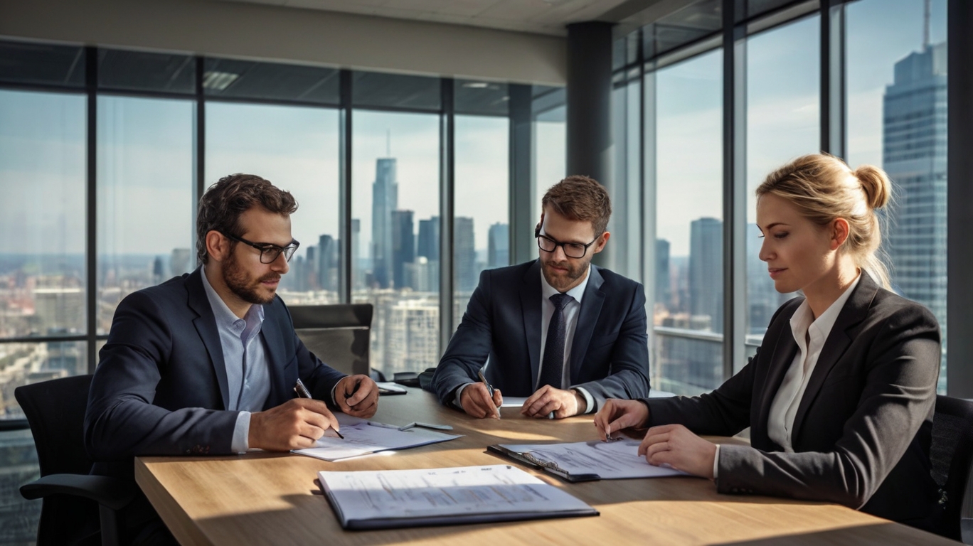 Finanzexperten bei der Arbeit
